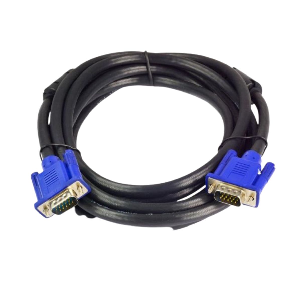 GENERICO - Cable Vga A Vga 5mts 15 Pines C/ Doble Filtro Macho A Macho