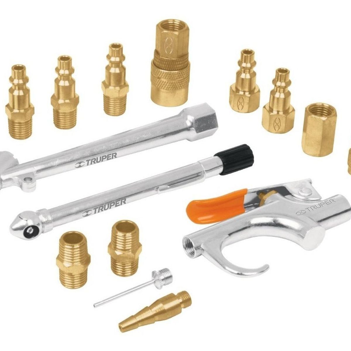 TRUPER - Kit de 17 Piezas para Compresora de Aire Truper