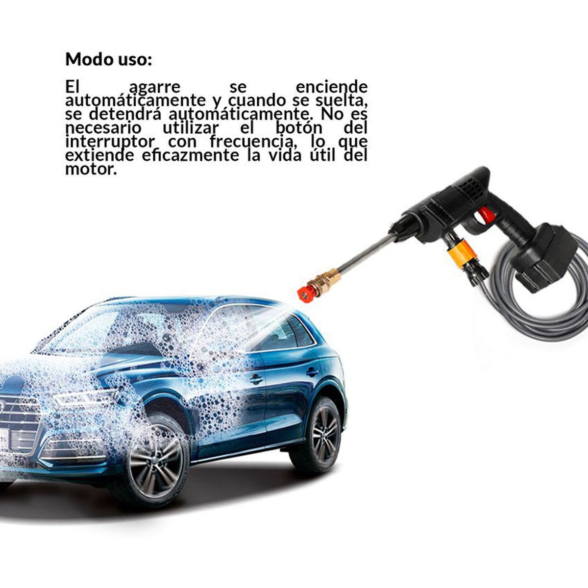 GENERICO - Hidrolavadora alta presion inalambrica auto hidrojet lavado