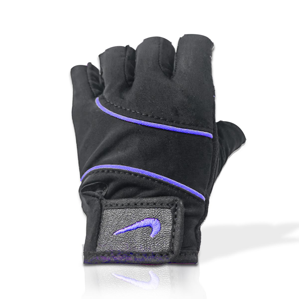 GENERICO - GUANTES MEDIO DEDO FITNESS MORADO TALLA S