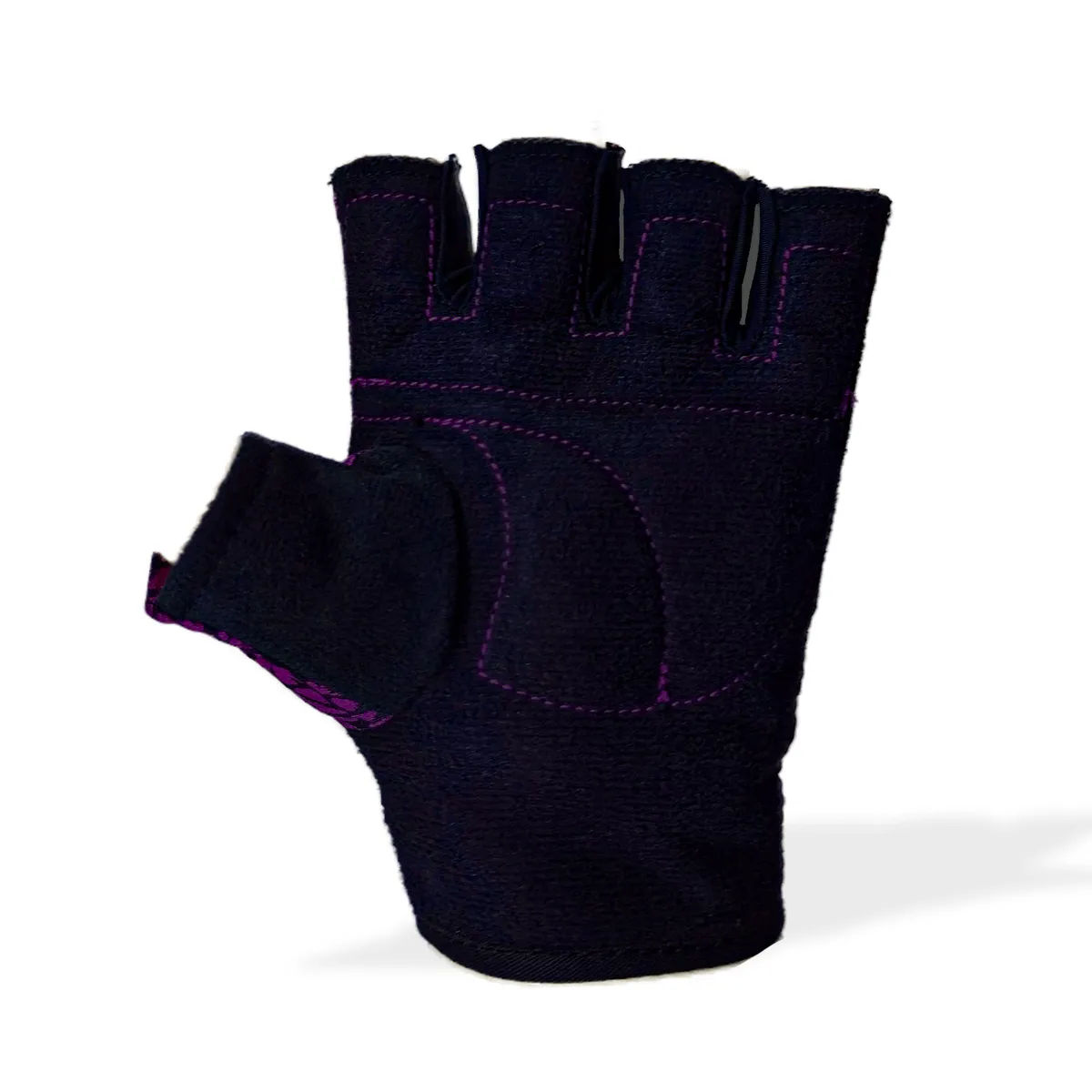 GENERICO - GUANTES MEDIO DEDO FITNESS MORADO TALLA S