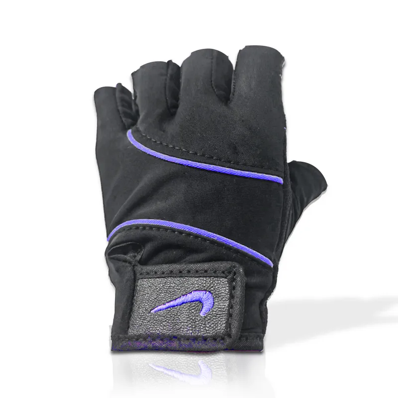 GENERICO - GUANTES MEDIO DEDO FITNESS MORADO  TALLA M