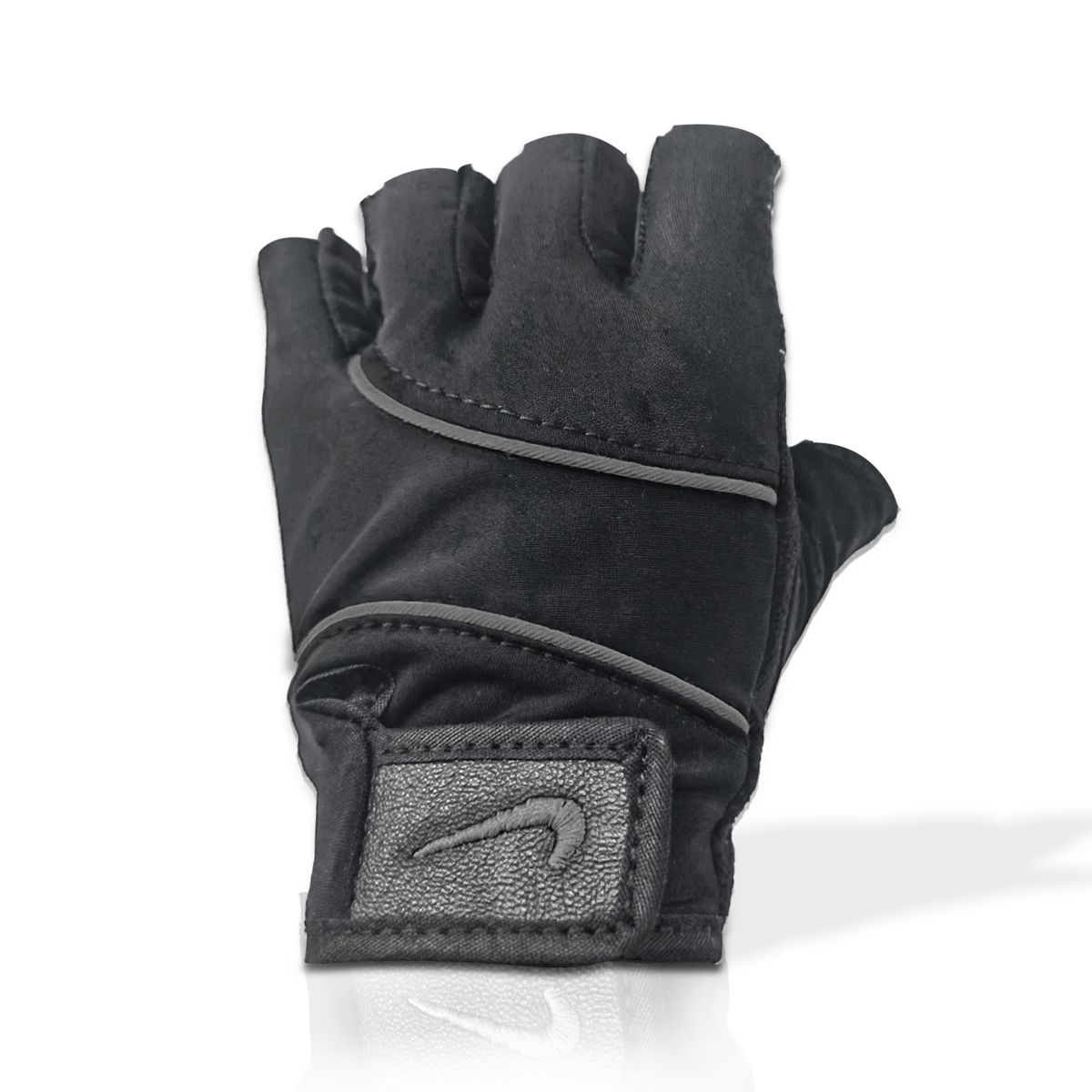 GENERICO - GUANTES MEDIO DEDO FITNESS NEGRO TALLA S