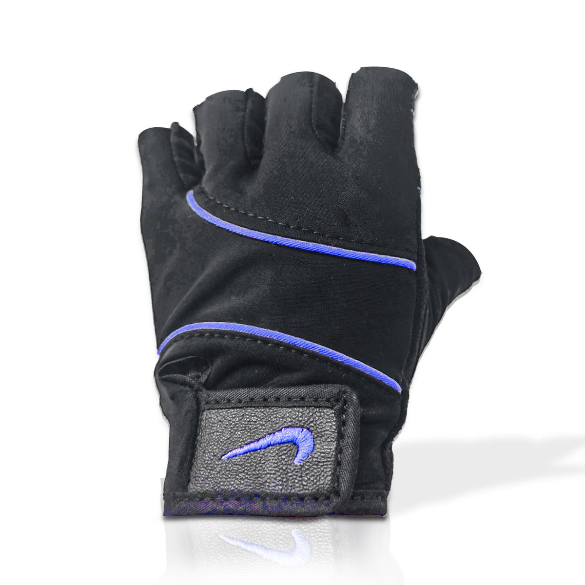 GENERICO - GUANTES MEDIO DEDO FITNESS AZUL TALLA S