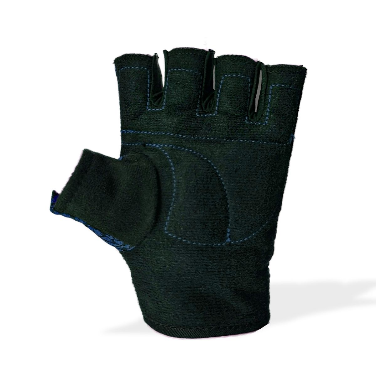 GENERICO - GUANTES MEDIO DEDO FITNESS AZUL TALLA S