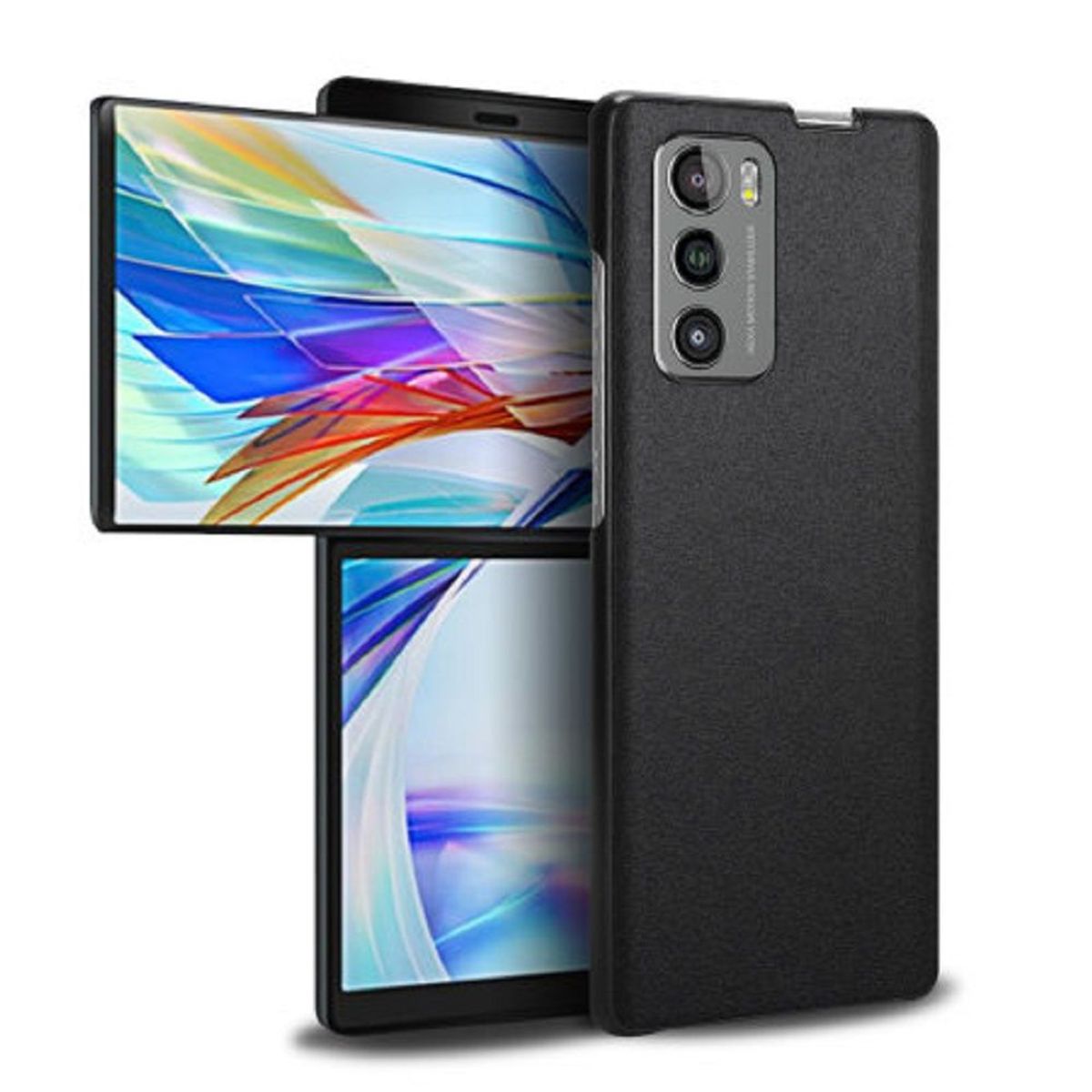 LG - LG Wing 5G pantalla giratoria 256GB 8GB Negro