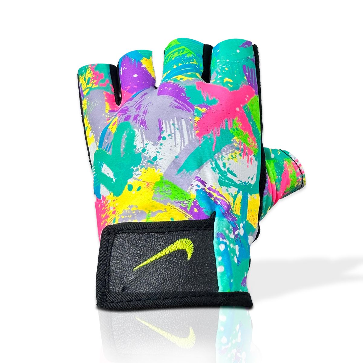 GENERICO - GUANTES MEDIO DEDO FITNESS MULTICOLOR TALLA M