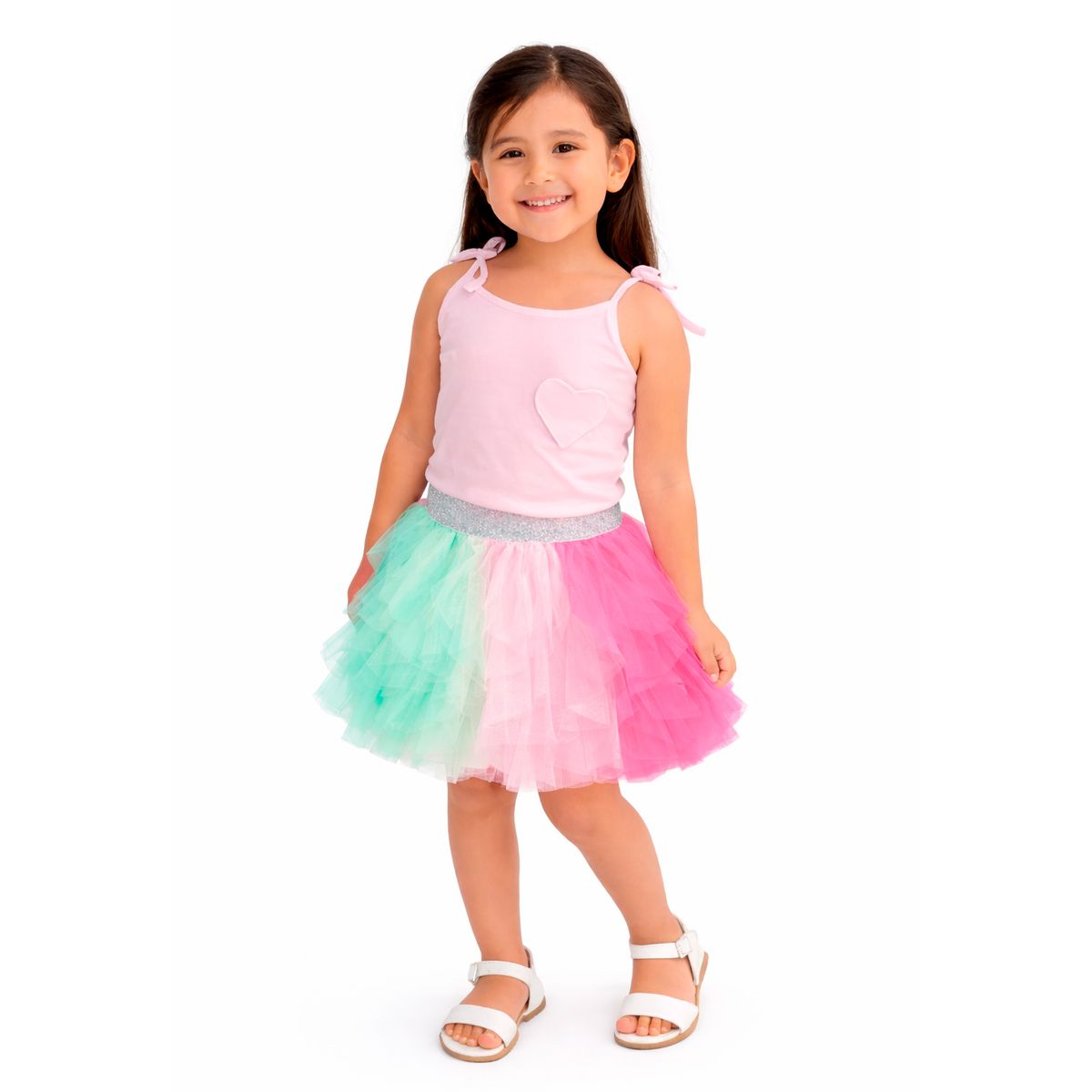 TIFANTI - Falda de Tul de colores Niña Sirena