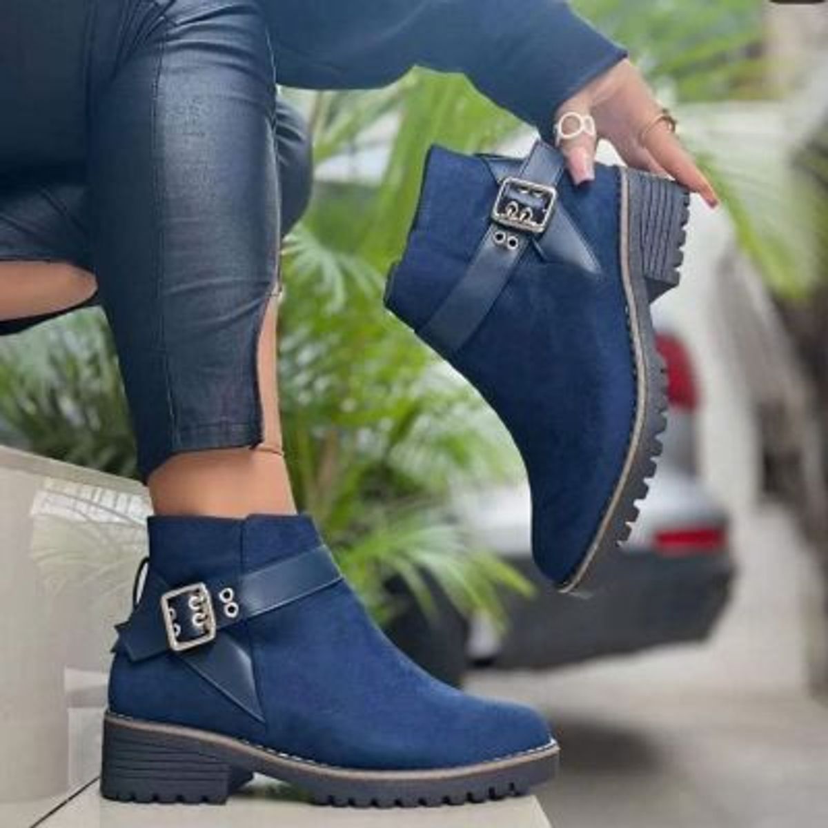 GENERICO - Botin Mujer Yomar Cam2046L-52 Color Azul