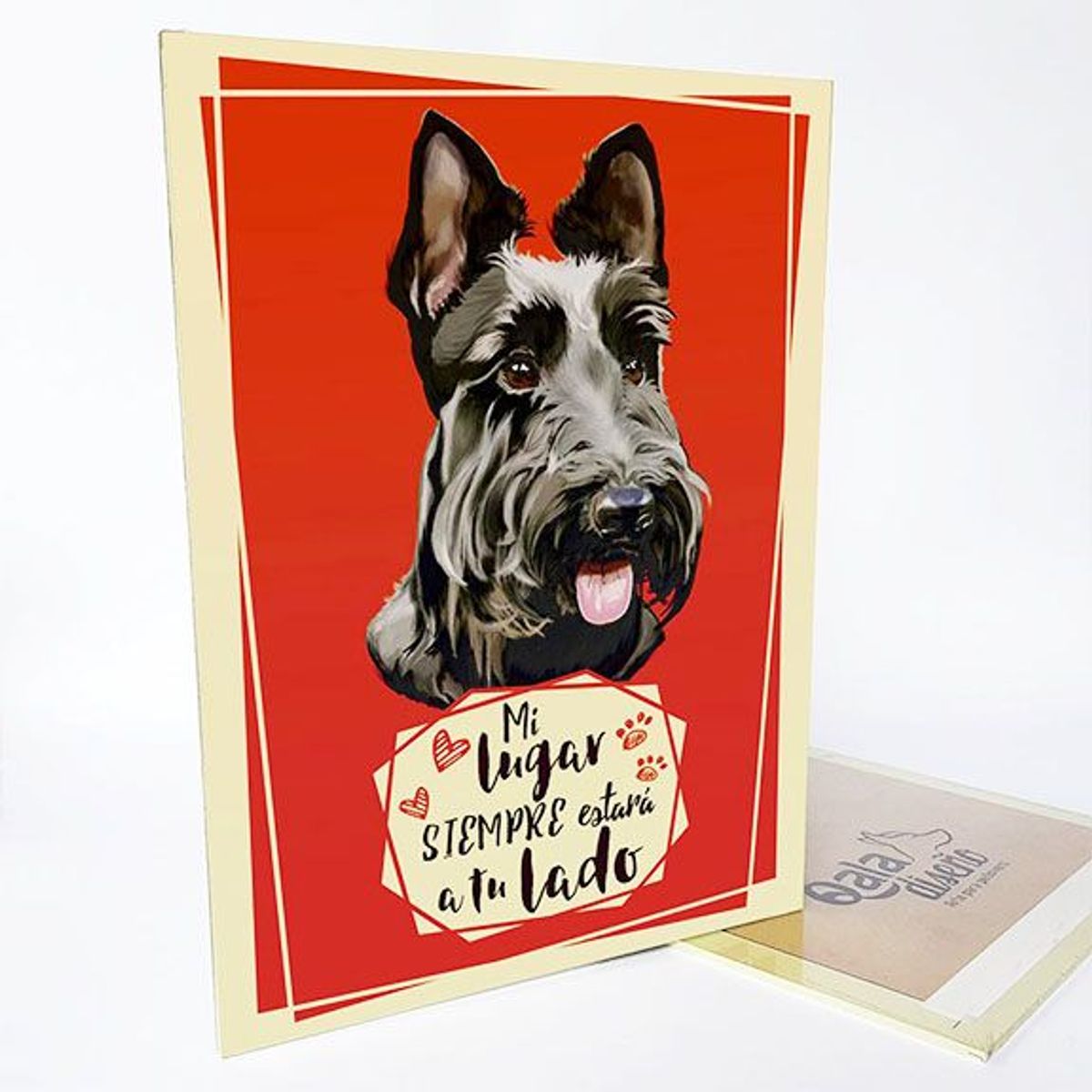 QALA DISEÑO - Cuadro Decorativo - Qala Diseño - Perro Scottish - 30x225 cms