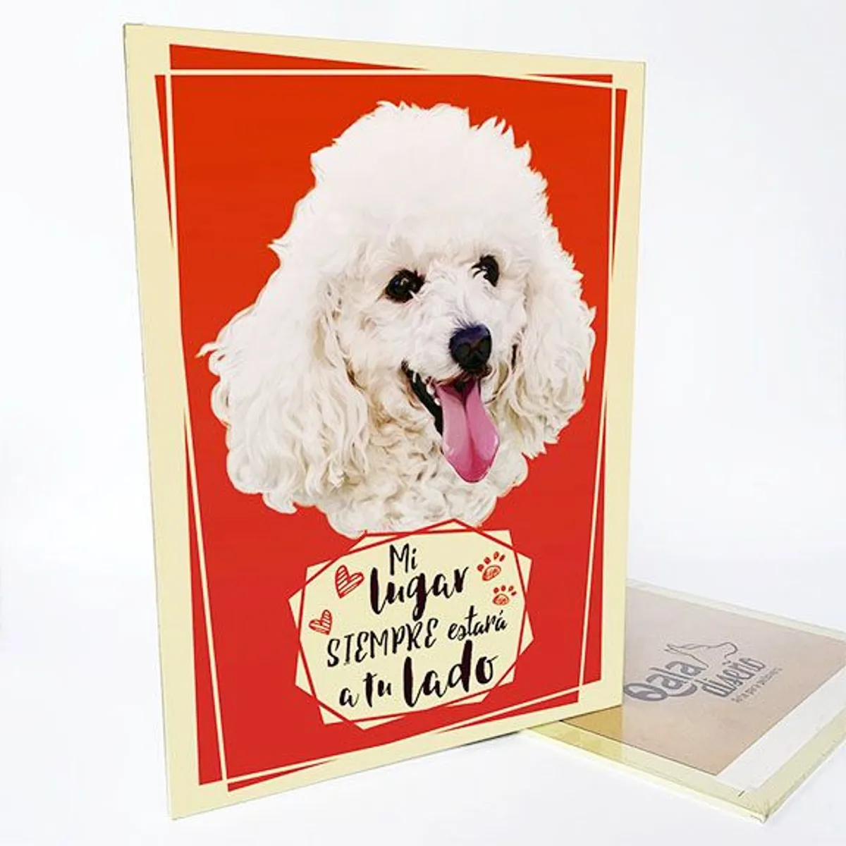 QALA DISEÑO - Cuadro Decorativo - Qala Diseño - Perro Poodle B - 30x225 cms