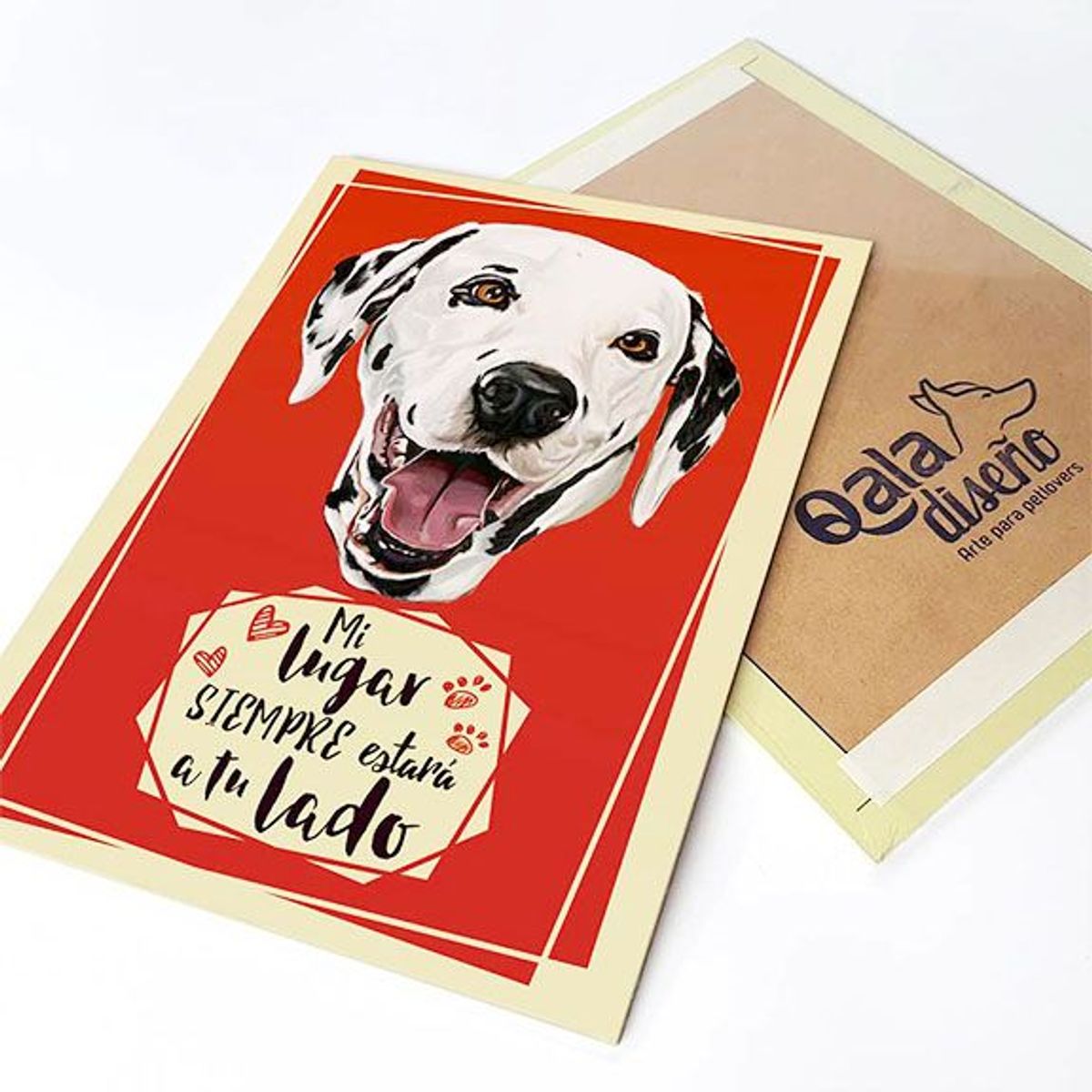 QALA DISEÑO - Cuadro Decorativo - Qala Diseño - Perro Dálmata - 30x225 cms