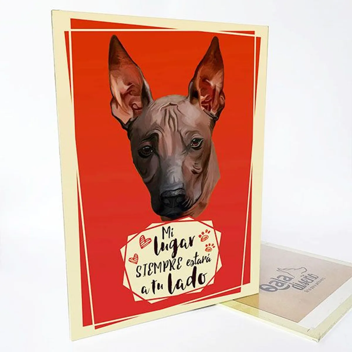 QALA DISEÑO - Cuadro Decorativo - Qala Diseño - Perro Peruano - 30x225 cms Viringo