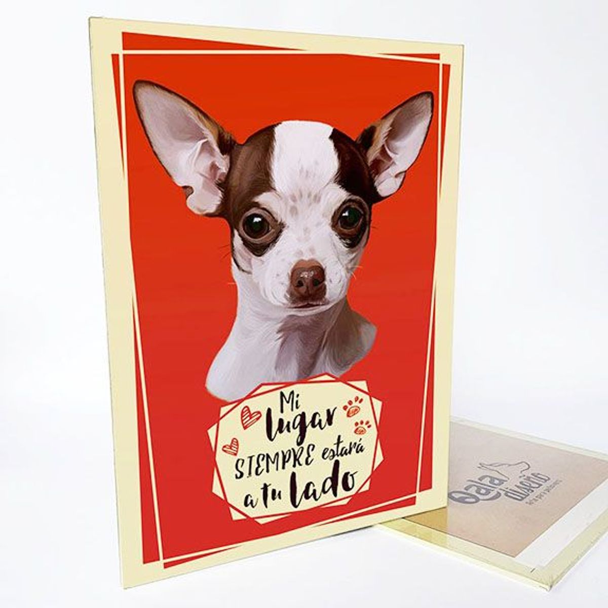 QALA DISEÑO - Cuadro Decorativo - Qala Diseño - Perro Chihuahua B - 30x225 cms