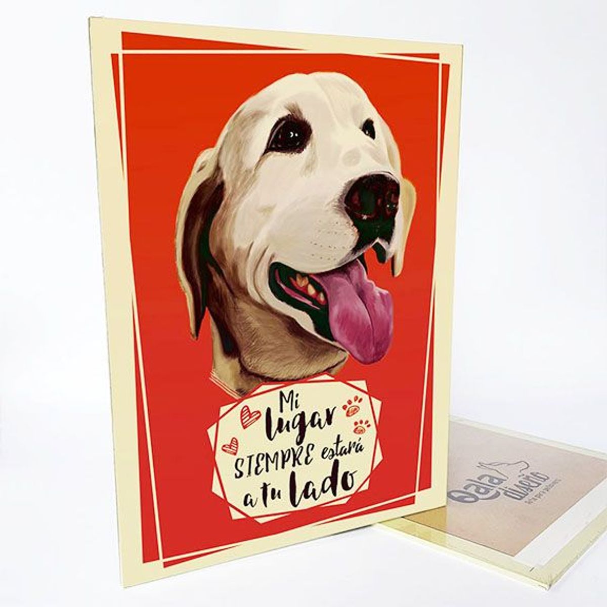 QALA DISEÑO - Cuadro Decorativo - Qala Diseño - Perro Labrador H - 30x225 cms