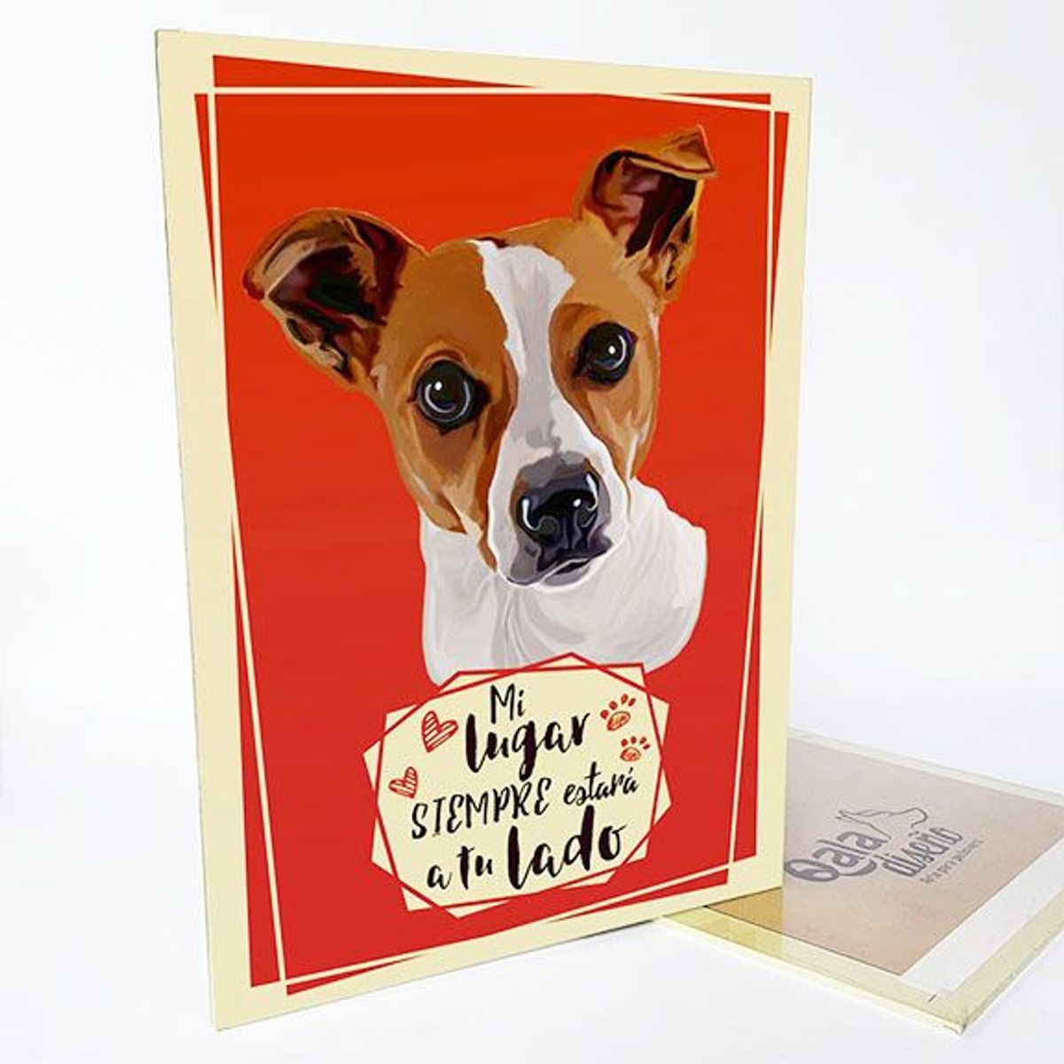 QALA DISEÑO - Cuadro Decorativo - Qala Diseño - Perro Jack Russell - 30x225 cms