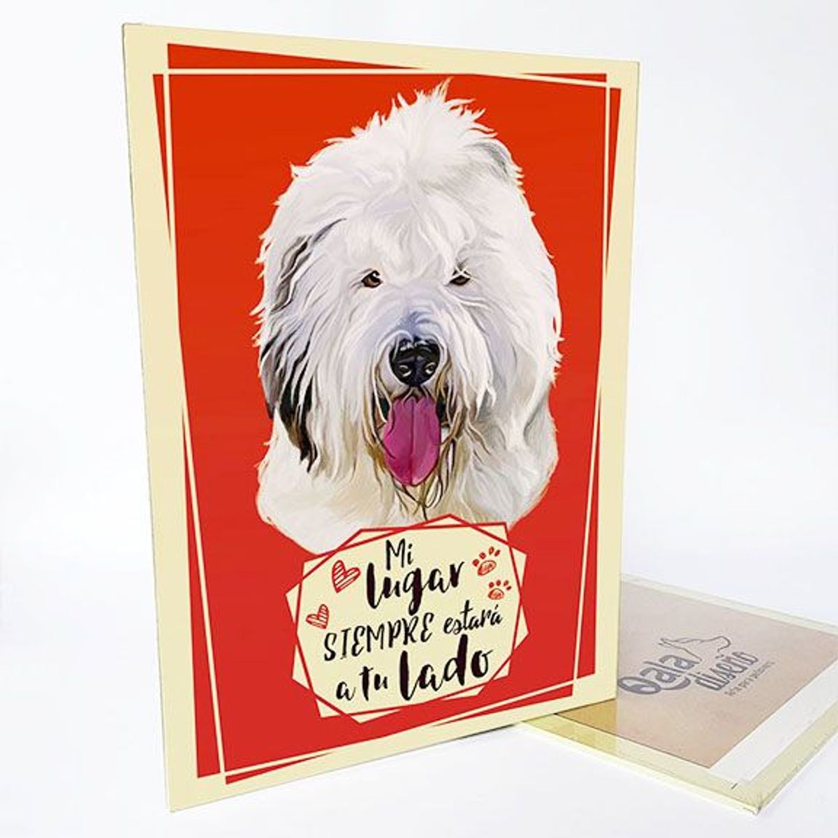 QALA DISEÑO - Cuadro Decorativo - Qala Diseño - Perro Ovejero - 30x225 cms