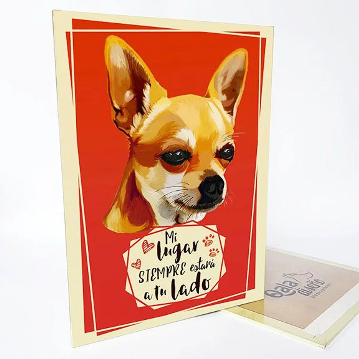 QALA DISEÑO - Cuadro Decorativo - Qala Diseño - Perro Chihuahua D - 30x225 cms