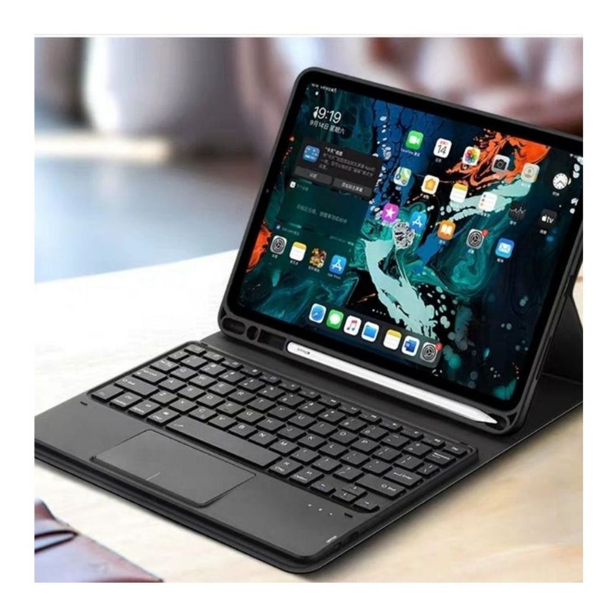 OEM - Case con Teclado TOUCHPAD para iPad 9.7 (5ta y 6taGen, Pro9.7 y Air2)