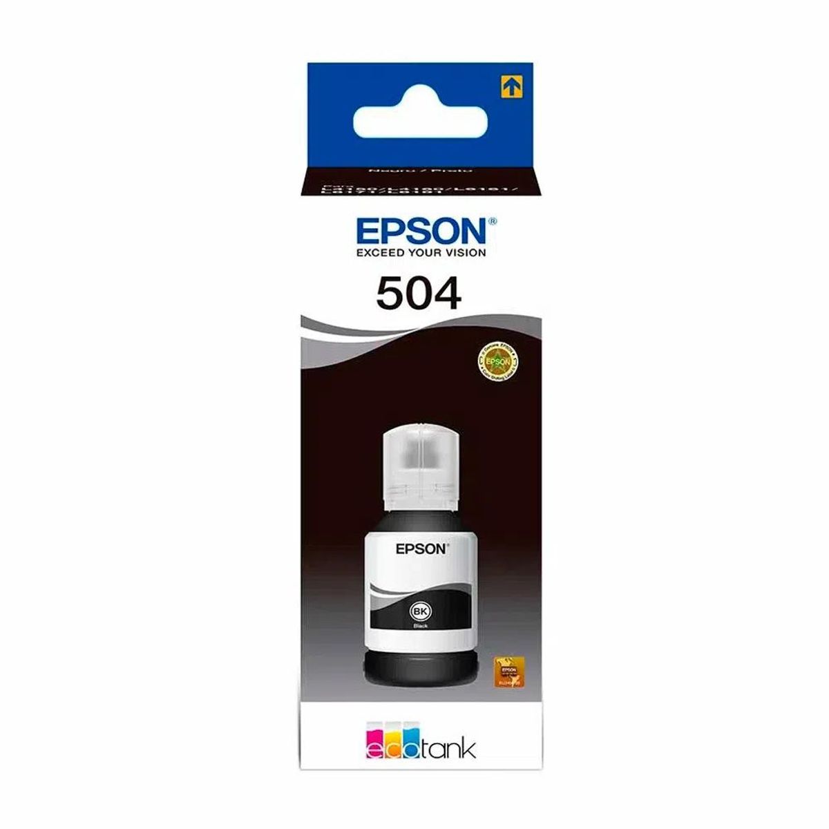EPSON - Tinta Impresora Epson T504 NEGRA L4150 L4160  L4260  L6171