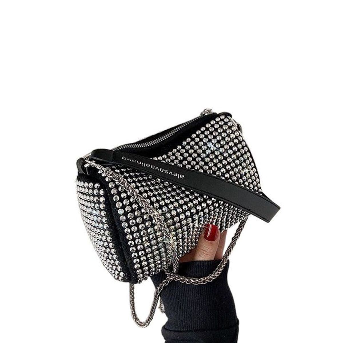 ITELSISTEM - Cartera de Mujer Brillo Diamante hombro Bolsa de Mano Calidad