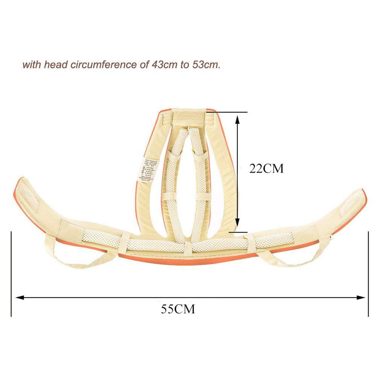 GENERICO - Casco para Bebé Protección Headguard Gris