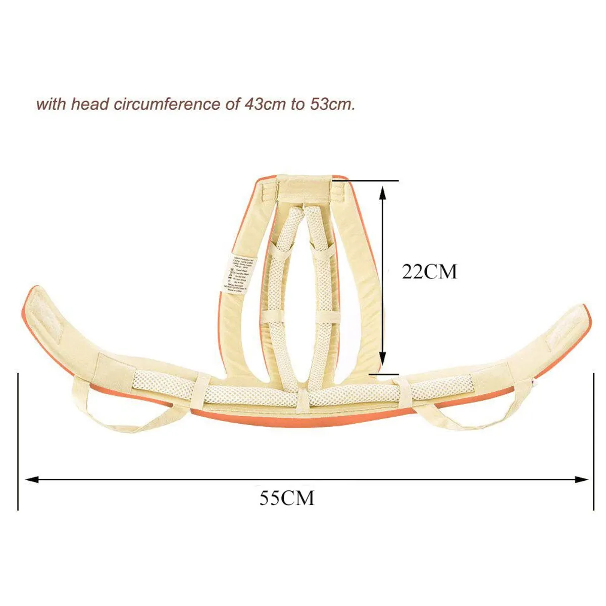 GENERICO - Casco para Bebé Protección Headguard Melon