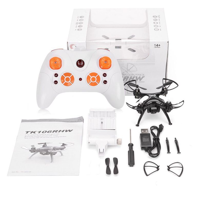 Mini Drone Tk 106Rhw Itelsistem black Wifi control ITELSISTEM ...