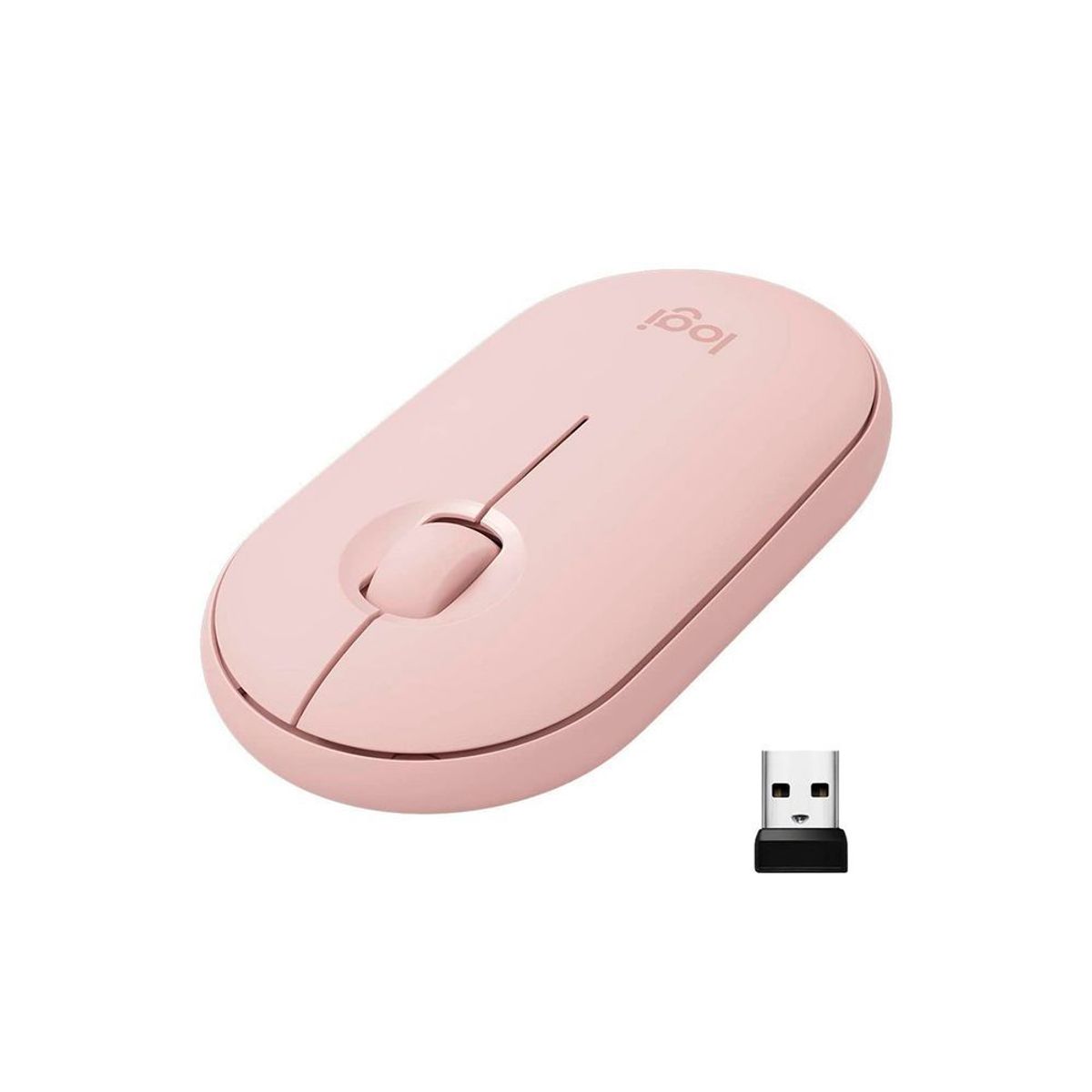 LOGITECH - Mouse  Logitech Bluetooh Inalámbrico Ergonomico Pebble Pink Confort