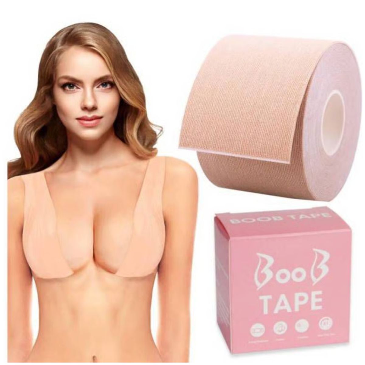 INSPIRA MARKET - Bood Tape Cinta Levanta Busto Senos Parche de Busto Senos Cubre Pezón