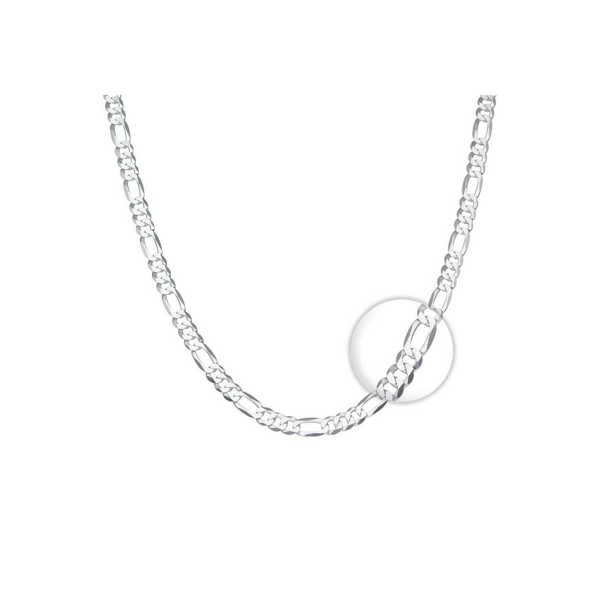 CLEO JOYAS & ACCESORIOS - Cadena figaro cartier plata hombre