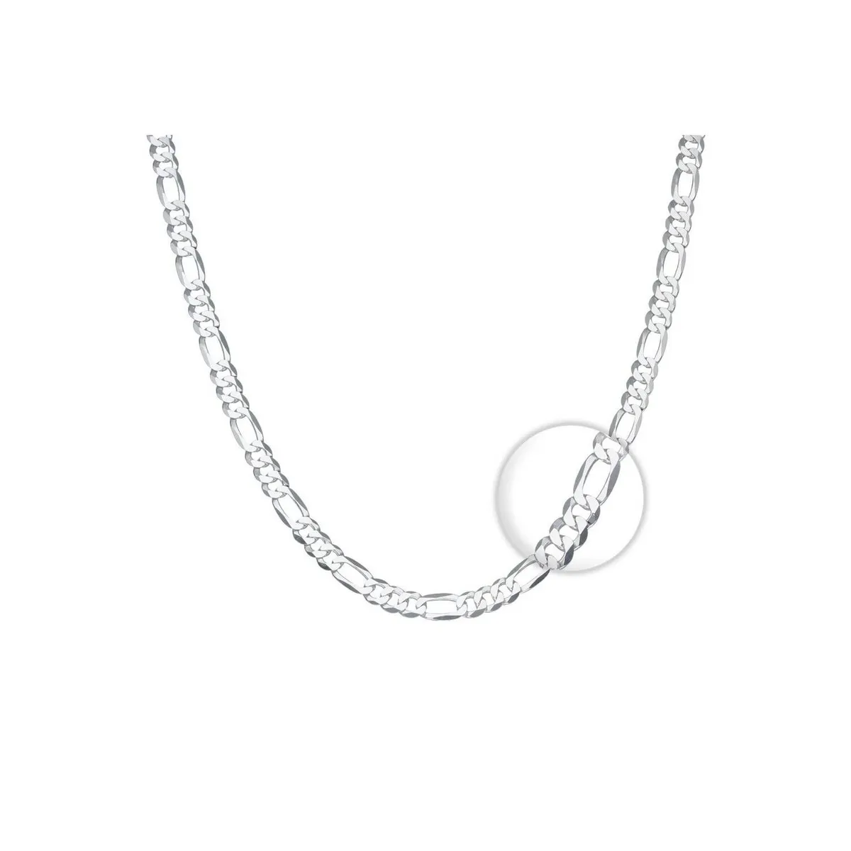 CLEO JOYAS & ACCESORIOS - Cadena figaro cartier plata hombre