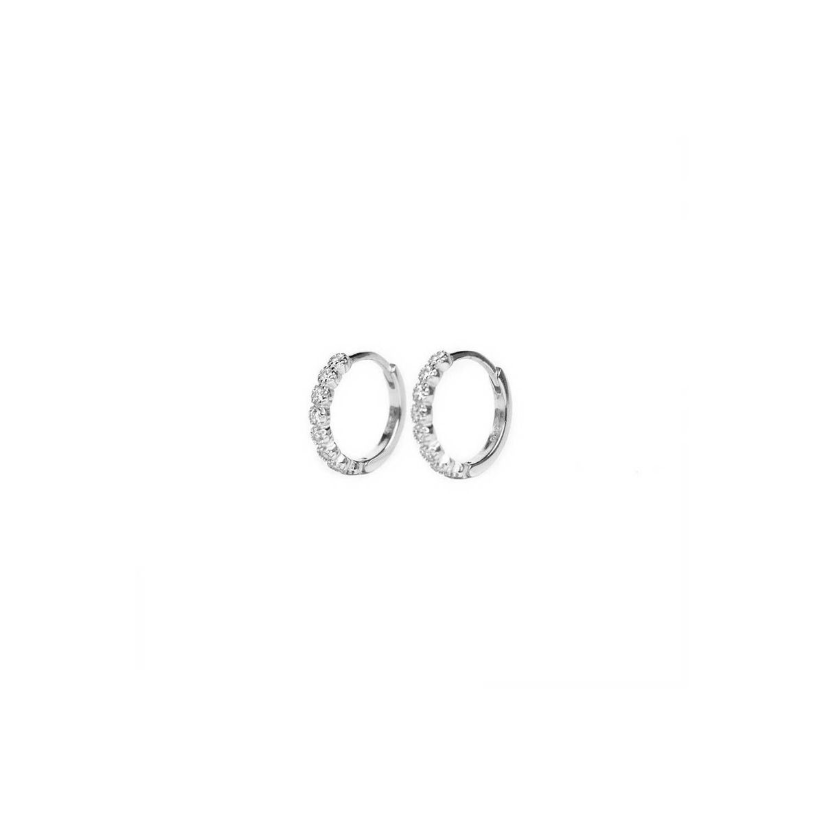 CLEO JOYAS & ACCESORIOS - Arete argolla cami plata circones