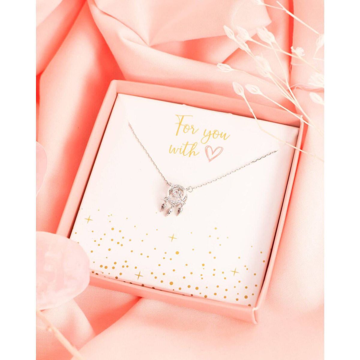 CLEO JOYAS & ACCESORIOS - Collar atrapasueños plata