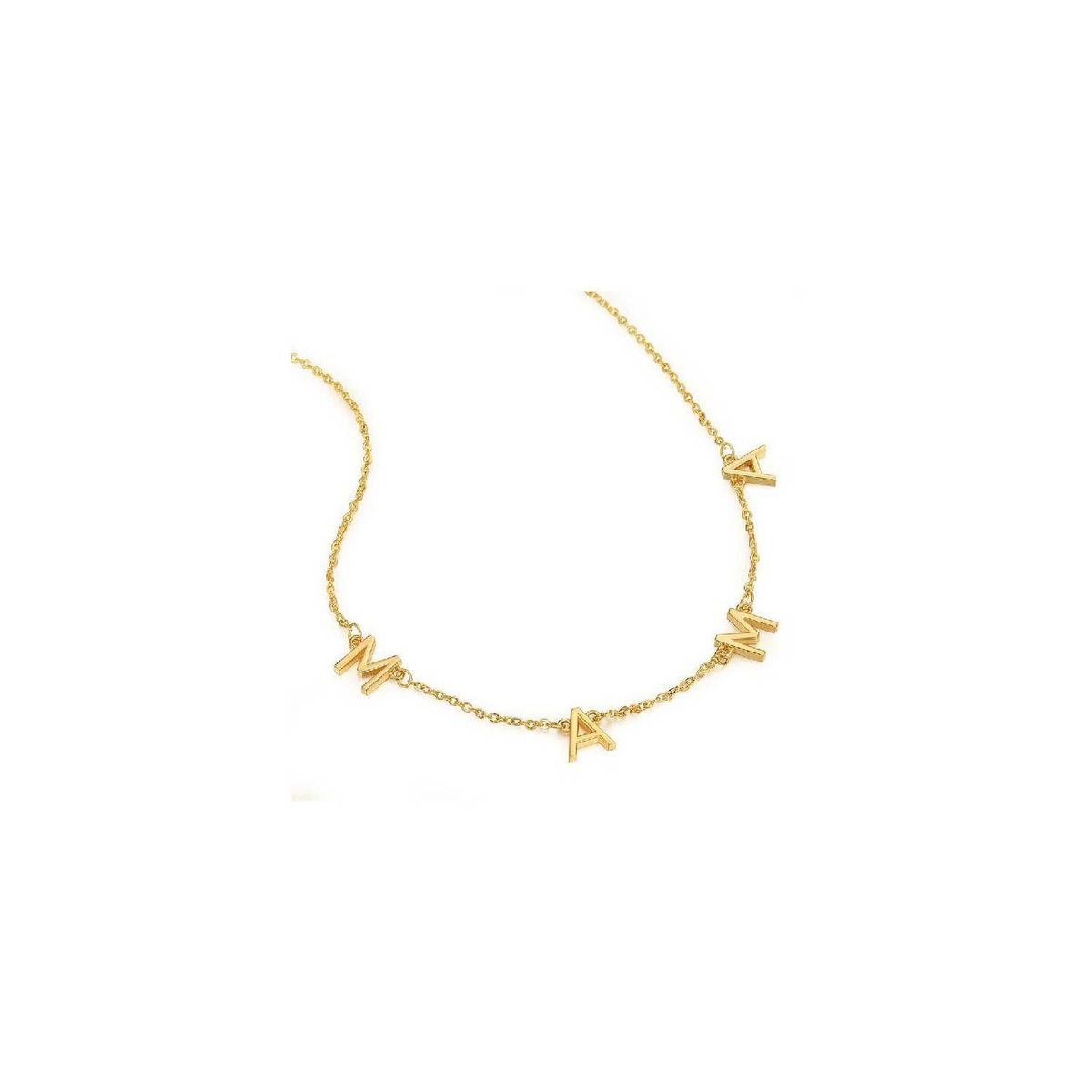 CLEO JOYAS & ACCESORIOS - Collar mamá baño de oro mujer