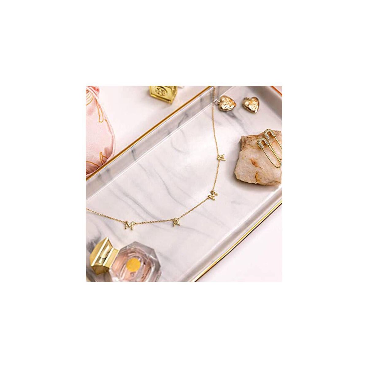 CLEO JOYAS & ACCESORIOS - Collar mamá baño de oro mujer