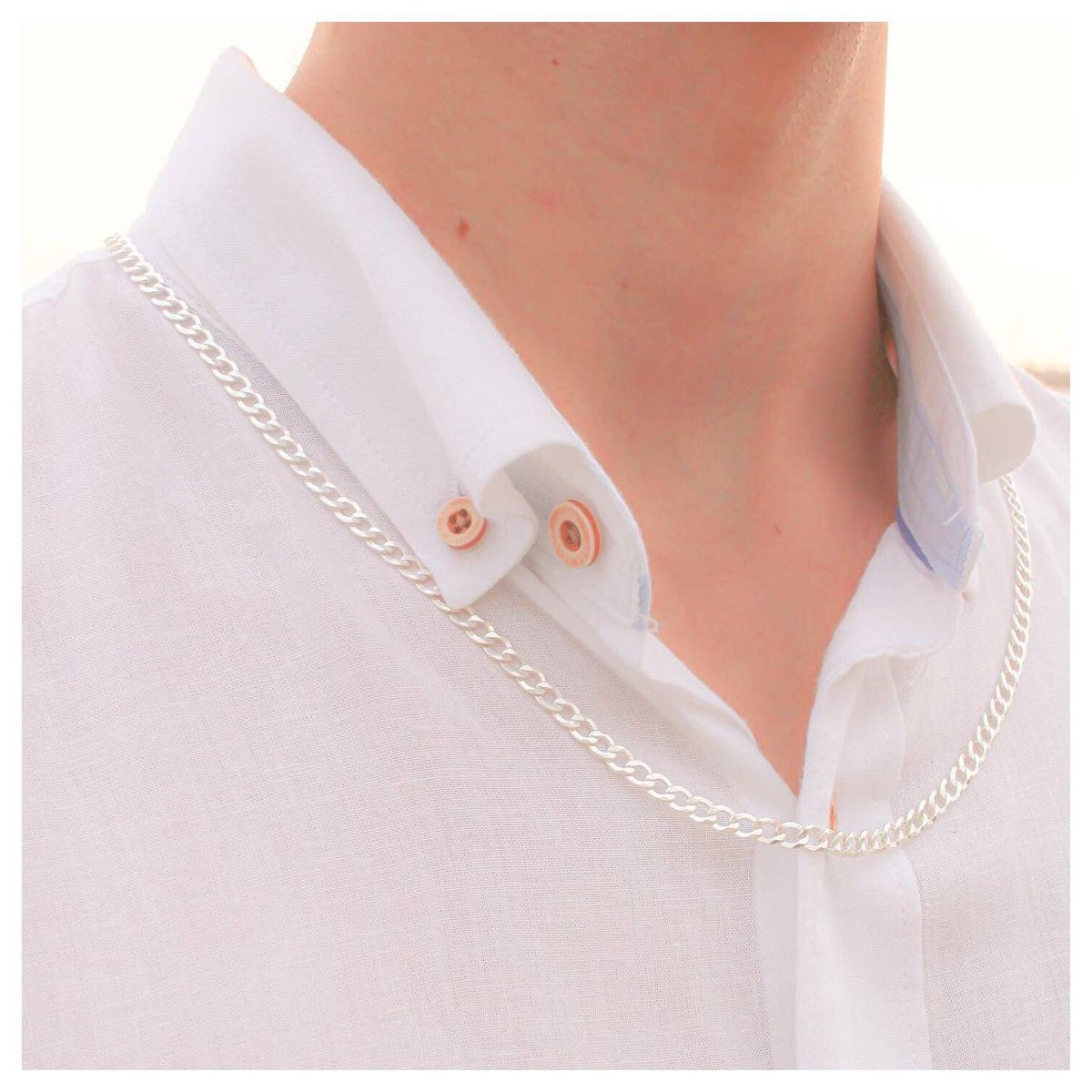 CLEO JOYAS & ACCESORIOS - Cadena cubana plata hombre