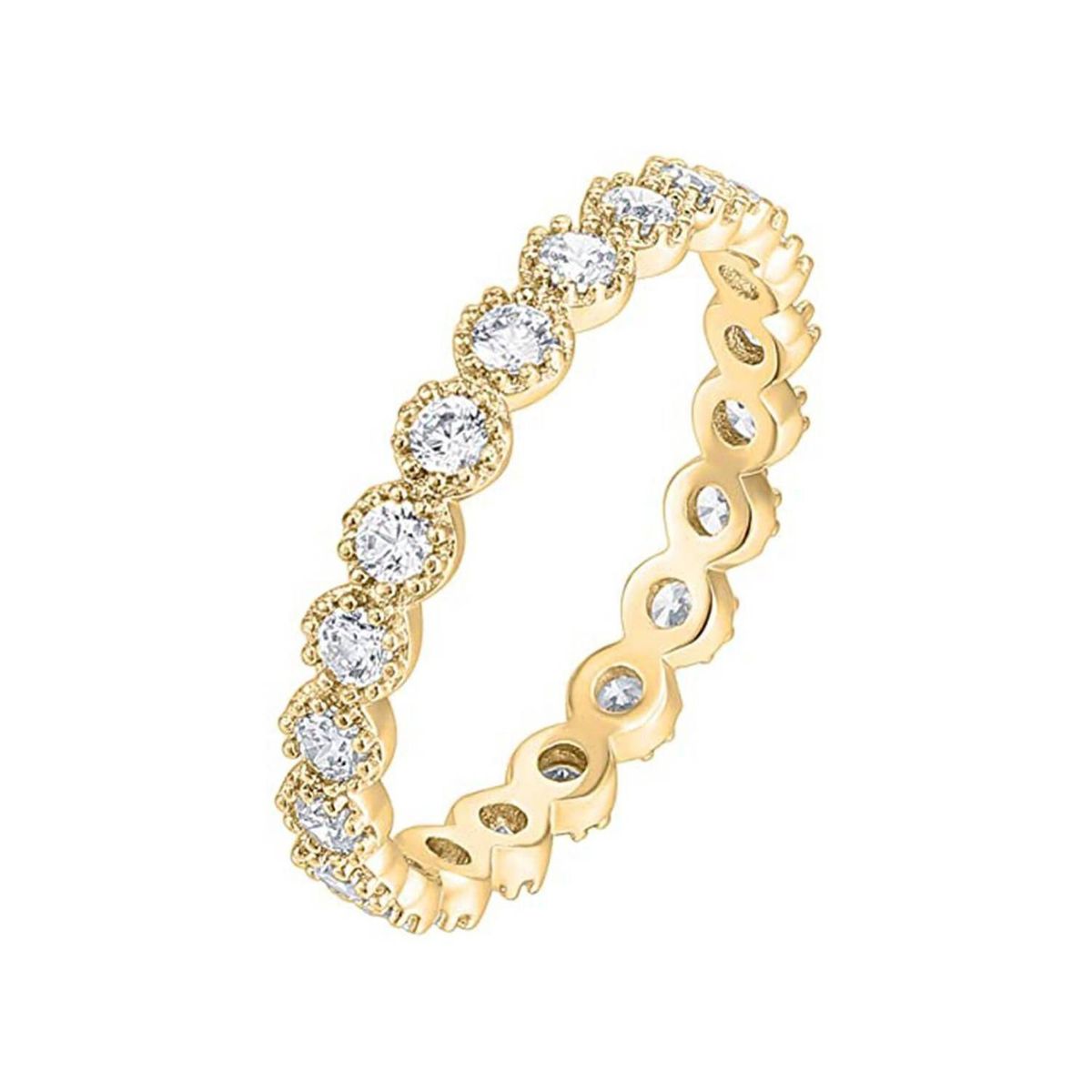 CLEO JOYAS & ACCESORIOS - Anillo diamond full cristales baño de oro