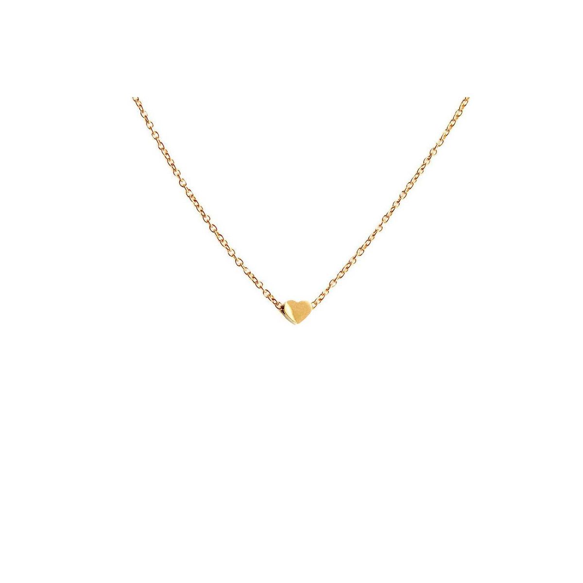 CLEO JOYAS & ACCESORIOS - Collar corazon pasante acero inoxidable mujer