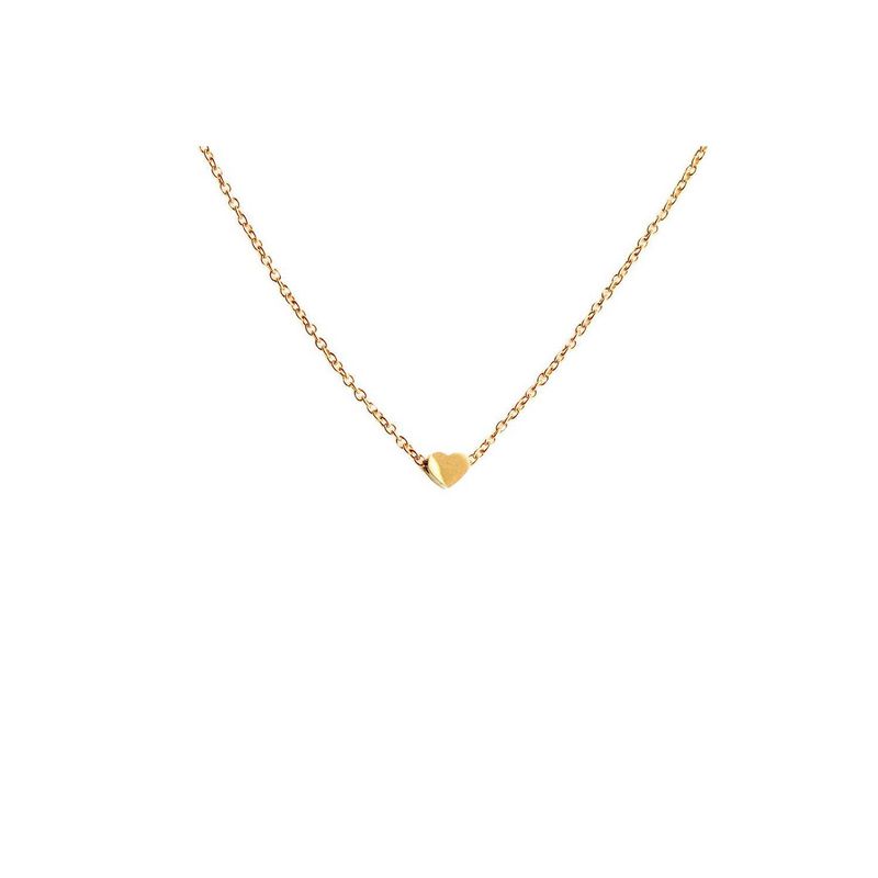 CLEO JOYAS & ACCESORIOS - Collar corazon pasante acero inoxidable mujer