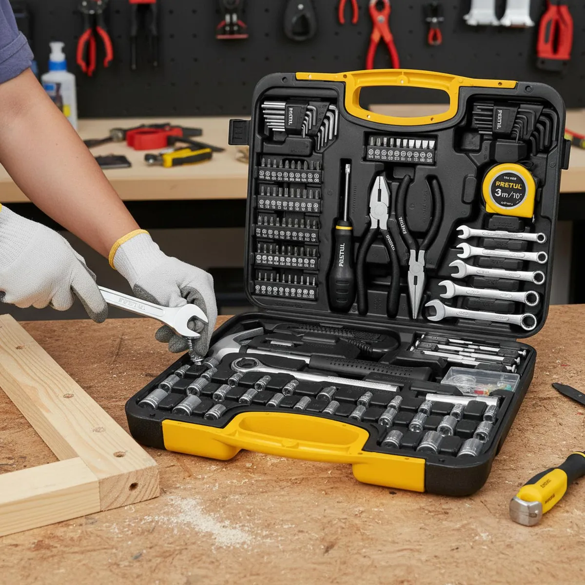 PRETUL - Juego de Herramientas 133 Piezas Pretul