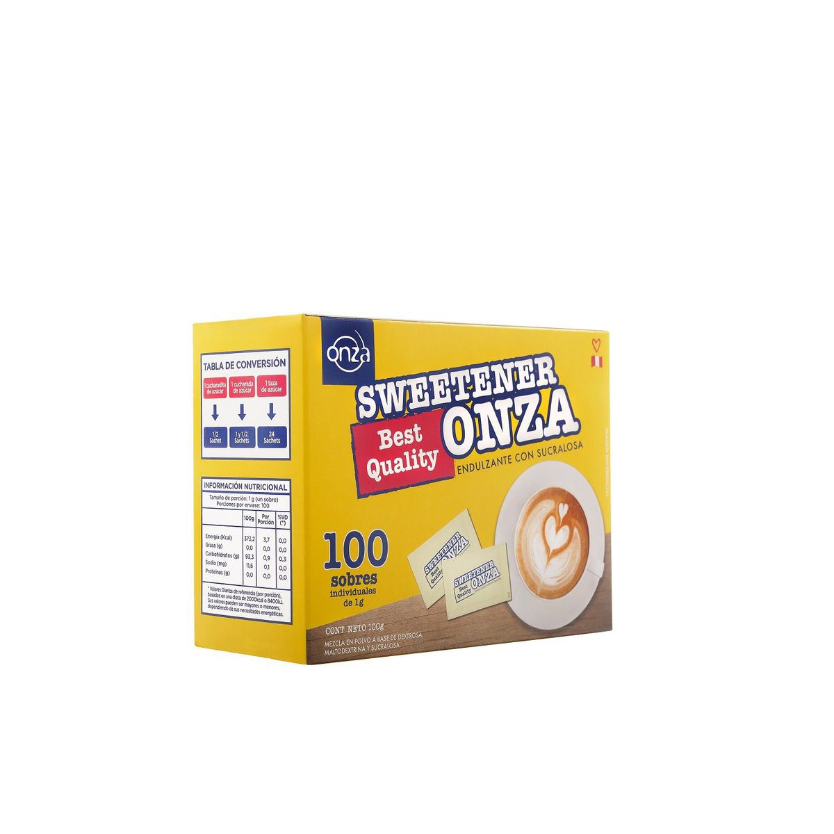 ONZA - Sucralosa Onza caja 100 sobres