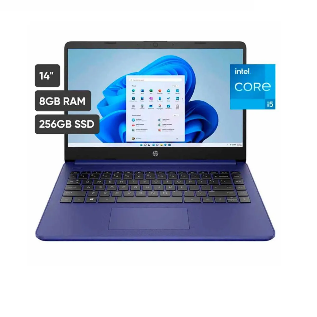 HP - Laptop HP 14 dq2514la 14" Intel Core i5 256GB SSD 8GB Azul