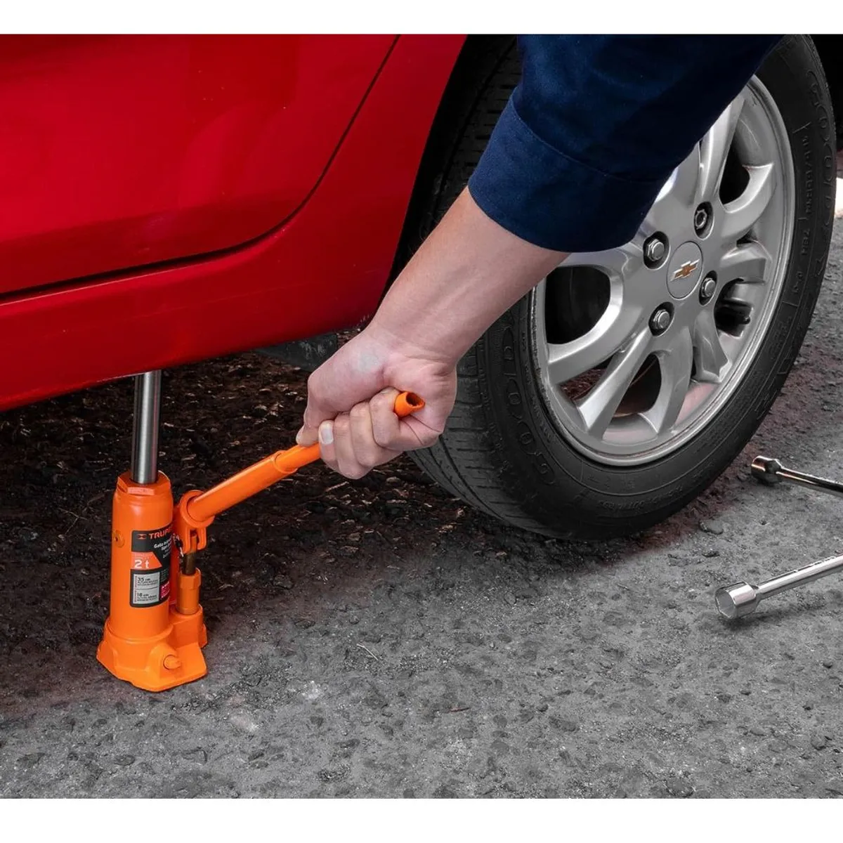 TRUPER - Gata hidráulica botella 2 toneladas truper