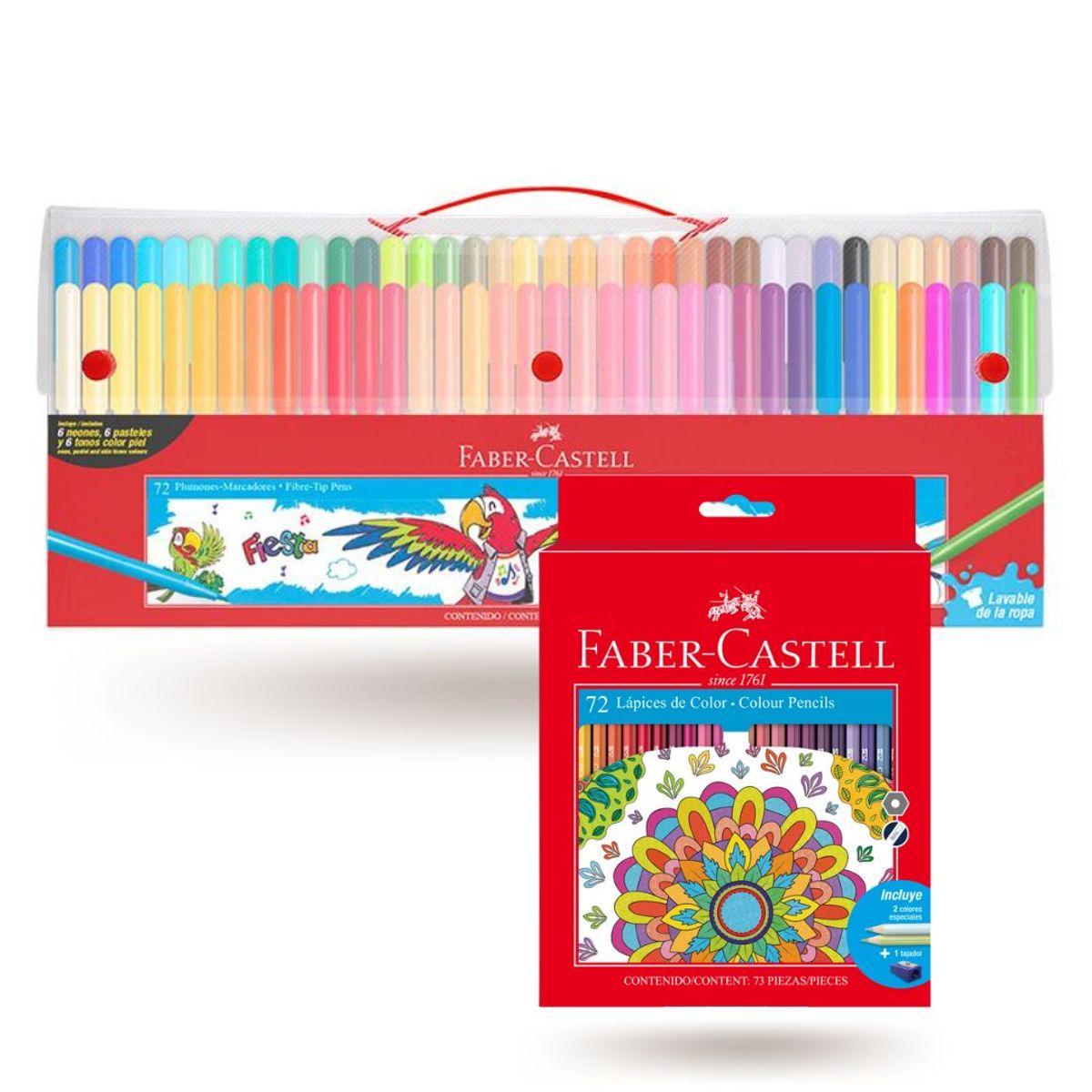 FABER-CASTELL - Pack Colores y Plumones x 144