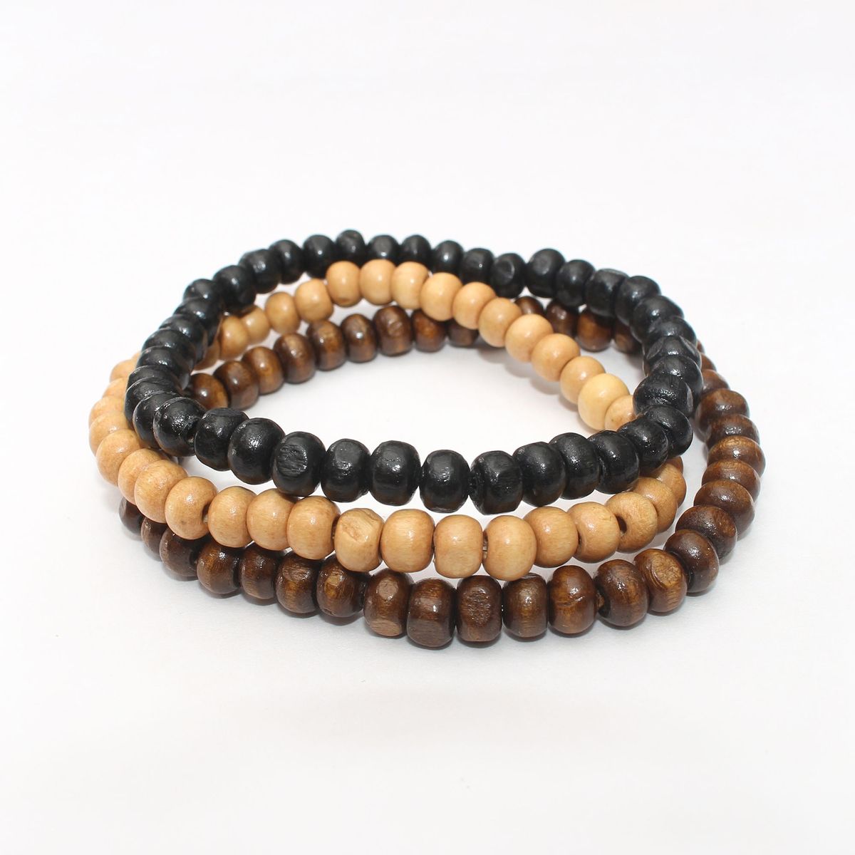 GENERICO - Pack De Pulseras De Madera De Hombre - Manya