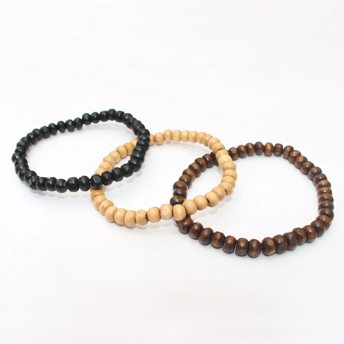 GENERICO - Pack De Pulseras De Madera De Hombre - Manya