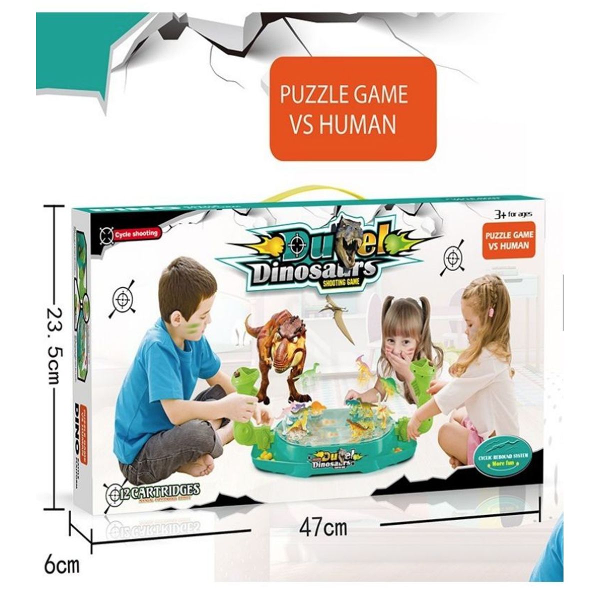 GENERICO - Juego divertido y educativo catapulta con dinosaurios