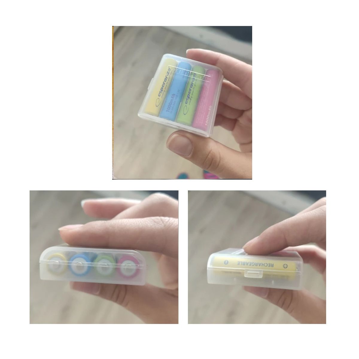 GENERICO - pack 2 Estuche para Pilas recargables AA