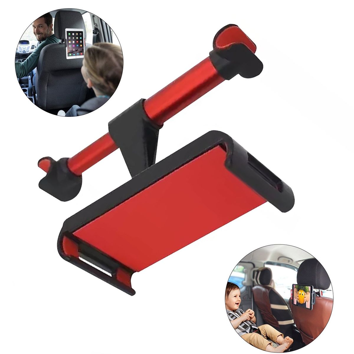 GENERICO - Soporte de tablet o celular para segunda fila del automóvil carro